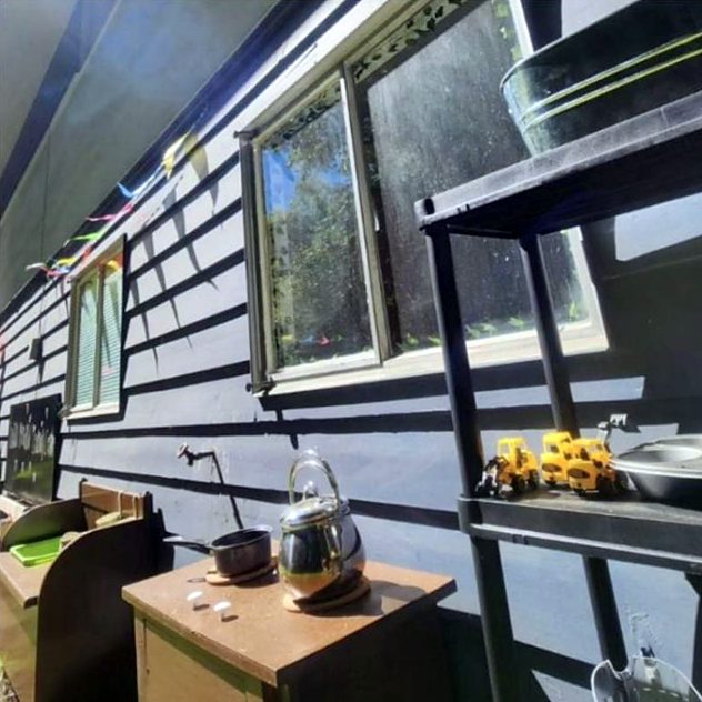 The mud kitchen